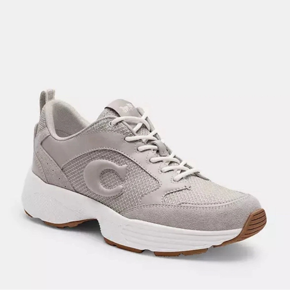 NWB Coach Women’s Strider Sneaker. Size 6B Color Grey Birch CP837